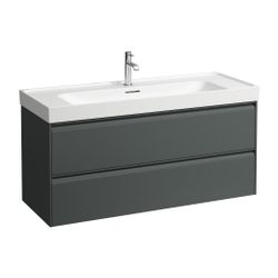 Laufen Waschtischunterbau MEDA 448x1182x515mm, Verkehrsgrau, 2 Schubladen, 1 Ord... LAUFEN-H4216320112661 7612738095710 (Abb. 1)