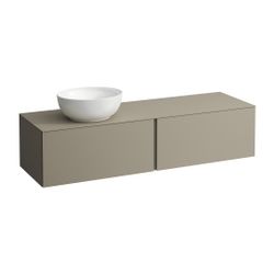 Laufen Schubladenelement, Ilbagnoalessi, 1600mm, Pearlbeige, 2 Schub., Ausschn. ... LAUFEN-H4303520972701 7612738071905 (Abb. 1)