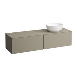 Laufen Schubladenelement, Ilbagnoalessi, 1600mm, Pearlbeige, 2 Schub., Ausschn. ... LAUFEN-H4303530972701 7612738071936 (Abb. 1)