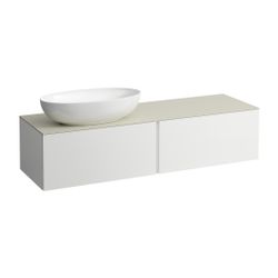Laufen Schubladenelement, Ilbagnoalessi, 1600mm, Mattweiß, 2 Schub., Ausschn. li... LAUFEN-H4313520972601 7612738073619 (Abb. 1)
