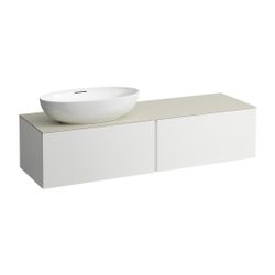 Laufen Schubladenelement, Ilbagnoalessi, 1600mm, Mattweiß, 2 Schub., Ausschn. li... LAUFEN-H4313520972601 7612738073619 (Abb. 1)