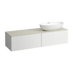 Laufen Schubladenelement, Ilbagnoalessi, 1600mm, Mattweiß, 2 Schub., Ausschn. re... LAUFEN-H4313530972601 7612738073664 (Abb. 1)