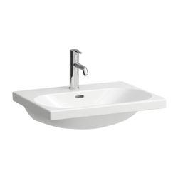 Laufen Waschtisch LUA 460x600x180mm, Weiß, 1 Hahnloch, mit Überlauf... LAUFEN-H8100830001041 7612738981662 (Abb. 1)