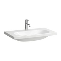 Laufen Aufsatzwaschtisch LUA 460x800x180mm, Weiß, 1 Hahnloch, ohne Überlauf, Kan... LAUFEN-H8160870001561 7612738985400 (Abb. 1)