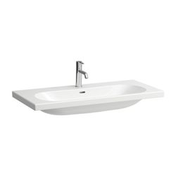 Laufen Aufsatzwaschtisch LUA 460x1000x180mm, Weiß LCC, ohne Hahnloch, mit Überla... LAUFEN-H8160894001091 7612738985899 (Abb. 1)