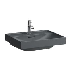Laufen Aufsatzwaschtisch MEDA 460x550x165mm, Mattgraphit, 1 Hahnloch, mit Überla... LAUFEN-H8161127581041 7612738062880 (Abb. 1)