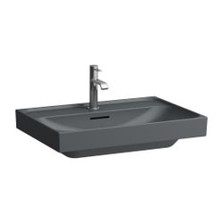 Laufen Aufsatzwaschtisch MEDA 460x650x160mm, Mattgraphit, 1 Hahnloch, mit Überla... LAUFEN-H8161147581041 7612738062316 (Abb. 1)