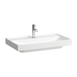Laufen Aufsatzwaschtisch MEDA 460x800x160mm, Weiß, 3 Hahnlöcher, ohne Überlauf... LAUFEN-H8161170001581 7612738065744 (Abb. 1)