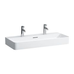 Laufen Aufsatzwaschtisch VAL 420x950x155mm, Weiß, 1 Hahnloch, links/rechts, mit ... LAUFEN-H8162870001071 7612738910297 (Abb. 1)