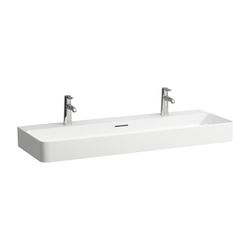 Laufen Waschtisch VAL 420x1200x155mm, Weiß LCC, 1 Hahnloch, links/rechts, mit Üb... LAUFEN-H8102894001071 7612738903275 (Abb. 1)