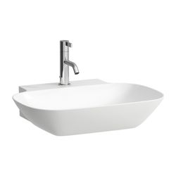Laufen Aufsatzwaschtisch INO 450x560x145mm, Mattweiß, 1 Hahnloch, ohne Überlauf... LAUFEN-H8163027571111 7612738923693 (Abb. 1)