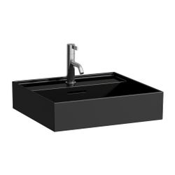 Laufen Aufsatzwaschtisch Kartell 460x500x145mm, glänzend Schwarz, 1 Hahnloch, mi... LAUFEN-H8163320201041 7612738916510 (Abb. 1)