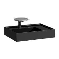 Laufen Aufsatzwaschtisch Kartell 460x600x150mm, glänzend Schwarz, 1 Hahnloch, oh... LAUFEN-H8183340201111 7612738977610 (Abb. 1)