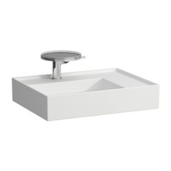 Laufen Aufsatzwaschtisch Kartell 460x600x150mm, Mattweiß, 2 Hahnlöcher, ohne Übe... LAUFEN-H8183347578151 7612738977832 (Abb. 1)