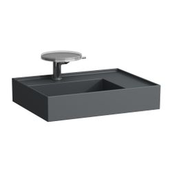 Laufen Waschtisch Kartell 460x600x150mm, Mattgraphit, 2 Hahnlöcher, ohne Überlau... LAUFEN-H8103347588151 7612738964795 (Abb. 1)