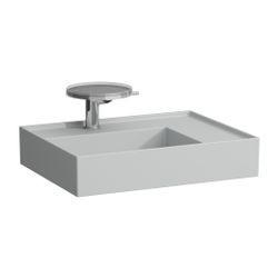 Laufen Waschtisch Kartell 460x600x150mm, Mattgrau, 2 Hahnlöcher, ohne Überlauf, ... LAUFEN-H8103347598151 7612738352714 (Abb. 1)