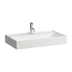 Laufen Waschtisch Kartell 460x800x145mm, Mattweiß, 1 Hahnloch, ohne Überlauf, Ka... LAUFEN-H8103367571561 7612738010126 (Abb. 1)