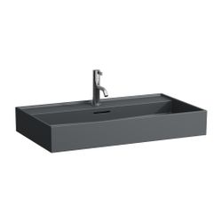 Laufen Aufsatzwaschtisch Kartell 460x800x145mm, Mattgraphit, 3 Hahnlöcher mit Üb... LAUFEN-H8163367581081 7612738010850 (Abb. 1)