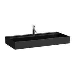 Laufen Aufsatzwaschtisch Kartell 460x1000x145mm, glänzend Schwarz, 1 Hahnloch, o... LAUFEN-H8163370201561 7612738011666 (Abb. 1)