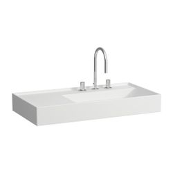 Laufen Waschtisch Kartell 460x900x150mm, Mattweiß, 3 Hahnlöcher, ohne Überlauf, ... LAUFEN-H8103397571581 7612738289010 (Abb. 1)