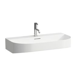 Laufen Aufsatzwaschtisch Sonar 420x800x165mm, Mattweiß, 3 Hahnlöcher, ohne Überl... LAUFEN-H8163447571581 7612738009267 (Abb. 1)