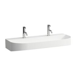 Laufen Aufsatzwaschtisch Sonar 420x1000x145mm, Weiß LCC, 1 Hahnloch, links/recht... LAUFEN-H8163474001151 7612738978891 (Abb. 1)