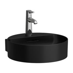 Laufen Handwaschbecken VAL 425x400x155mm, Mattschwarz, ohne Hahnloch/Überlauf... LAUFEN-H8112817161121 7612738033736 (Abb. 1)