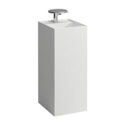Laufen Waschtisch freistehend Kartell 435x375x900mm, Mattweiß, 2 Hahnlöcher, ohn... LAUFEN-H8113317578151 7612738944896 (Abb. 1)