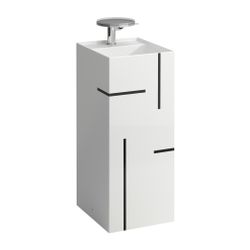 Laufen Waschtisch freistehend Kartell 435x375x900mm, Schwarz, 1 Hahnloch, ohne Ü... LAUFEN-H811331D021111 7612738919740 (Abb. 1)