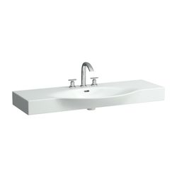 Laufen Waschtisch Palace 510x1200x165mm, Weiß, 3 Hahnlöcher mit Überlauf Ablage ... LAUFEN-H8117040001081 4014804753754 (Abb. 1)