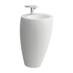 Laufen Waschtisch mit integrierter Säule, Ilbagnoalessi, 530x520x850mm, Mattweiß... LAUFEN-H8119717571091 7612738078362 (Abb. 1)