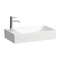 Laufen Waschtisch-Schale MEDA 350x600x150mm, Weiß LCC, asym., 1 Hahnloch links, ... LAUFEN-H8121134001131 7612738096502 (Abb. 1)