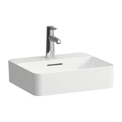 Laufen Waschtisch-Schale VAL 380x450x150mm, Mattschwarz, mit Armaturenbank, ohne... LAUFEN-H8122807161421 7612738033804 (Abb. 1)