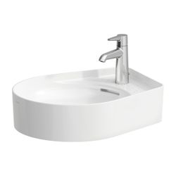 Laufen Waschtisch-Schale VAL 400x500x145mm, Weiß LCC, 1 Hahnloch, mit Überlauf m... LAUFEN-H8122814001041 7612738341671 (Abb. 1)