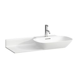 Laufen Waschtisch INO 450x900x145mm, Weiß LCC, 1 Hahnloch, mit Überlauf Ablage l... LAUFEN-H8133014001041 7612738342975 (Abb. 1)