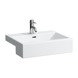 Laufen Halbeinbauwaschtisch Living City 460x550x155mm, Weiß, 3 Hahnlöcher mit Üb... LAUFEN-H8134320001081 7612738308391 (Abb. 1)