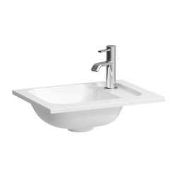 Laufen Möbelhandwaschbecken Slim, MEDA, 340x440x130mm, Mattweiß, asym., HL recht... LAUFEN-H8141107571141 7612738097349 (Abb. 1)