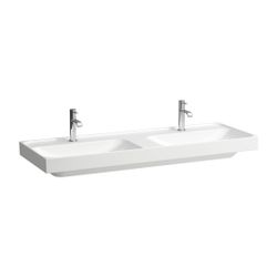 Laufen Doppelwaschtisch, MEDA, 460x1300x160mm, Weiß LCC, 1 Hahnloch, ohne Überla... LAUFEN-H8141124001111 7612738067625 (Abb. 1)