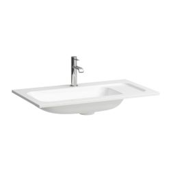 Laufen Möbelwaschtisch Slim, MEDA, 445x775x130mm, Mattweiß, aus Marbond, Ablage ... LAUFEN-H8141177571111 7612738097387 (Abb. 1)