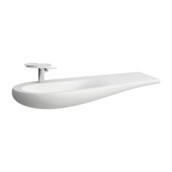 Laufen Möbelwaschtisch, Ilbagnoalessi, 500x1200x165mm, Mattweiß, Abl. rechts, oh... LAUFEN-H8149737571091 7612738078898 (Abb. 1)
