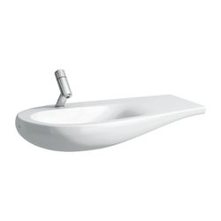 Laufen Möbelwaschtisch, Ilbagnoalessi, 500x900x165mm, Weiß LCC, Abl. rechts, 1 H... LAUFEN-H8149754001041 7612738320423 (Abb. 1)