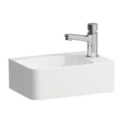 Laufen Handwaschbecken VAL 220x340x135mm, Weiß, asymmetrisch 1 Hahnloch, rechts,... LAUFEN-H8152800001141 7612738943837 (Abb. 1)