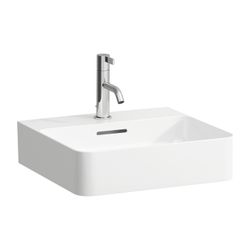 Laufen Handwaschbecken VAL 420x450x155mm, Mattweiß, 1 Hahnloch, mit Überlauf... LAUFEN-H8152817571041 7612738932244 (Abb. 1)
