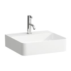 Laufen Handwaschbecken VAL 420x450x155mm, Weiß, 1 Hahnloch, ohne Überlauf... LAUFEN-H8152810001111 7612738341824 (Abb. 1)