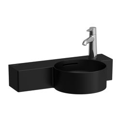 Laufen Handwaschbecken VAL 315x550x155mm, Mattschwarz, 1 Hahnloch, rechts mit Üb... LAUFEN-H8152847161061 7612738034511 (Abb. 1)