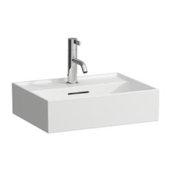 Laufen Handwaschbecken Kartell 340x450x140mm, Mattweiß, 1 Hahnloch, mit Überlauf... LAUFEN-H8153307571041 7612738009342 (Abb. 1)