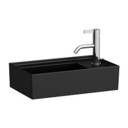 Laufen Handwaschbecken Kartell 280x460x150mm, Mattschwarz, asymmetrisch 1 Hahnlo... LAUFEN-H8153347161111 7612738964429 (Abb. 1)