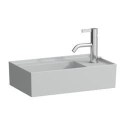 Laufen Handwaschbecken Kartell 280x460x150mm, Mattgrau, asymmetrisch, ohne Hahnl... LAUFEN-H8153347591121 7612738340872 (Abb. 1)