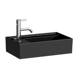 Laufen Handwaschbecken Kartell 280x460x150mm, Schwarz, asym. 1 Hahnloch, ohne Üb... LAUFEN-H8153350201111 7612738340896 (Abb. 1)