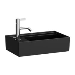 Laufen Handwaschbecken Kartell 280x460x150mm, Mattschwarz, asymmetrisch 1 Hahnlo... LAUFEN-H8153357161111 7612738964467 (Abb. 1)